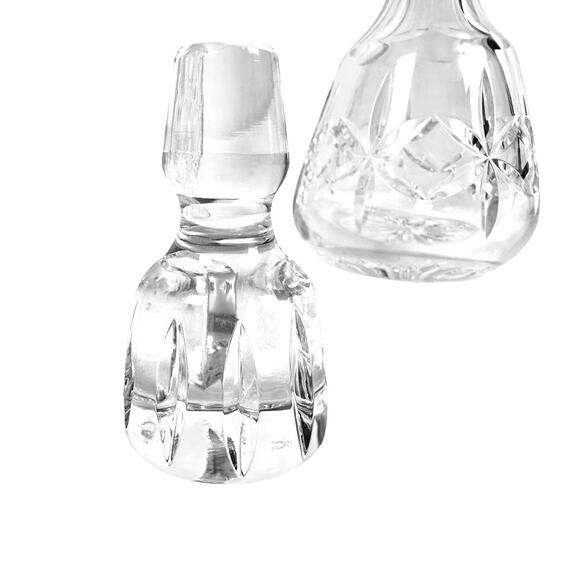 Heavy Clear Lead Crystal Decanter Ground Glass Stopper-Excellent! - Picture 5 of 8